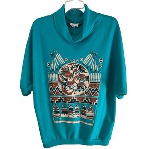Lida Souers Vintage Women's Top One Size Fits Most Southwestern Art to Wear